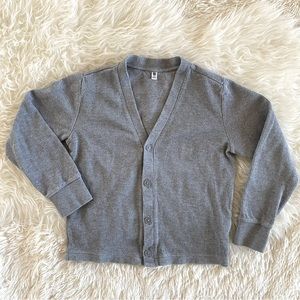 Uniqlo Gray Cotton Cardigan, size 9-10